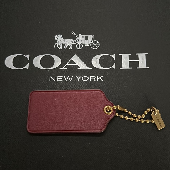Coach Rexy Carriage Hangtag Signature Canvas Rainbow Glitter Hangtag Bag Charm - Picture 6 of 8
